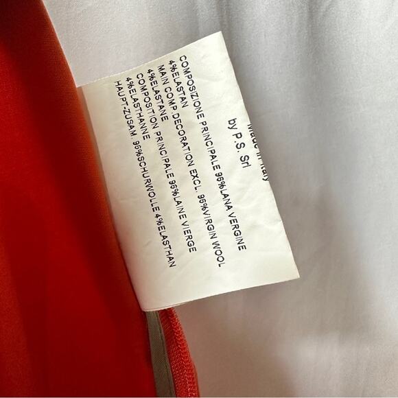 Piazza Sempione Orange Wool Pants Size 38 (S) - Picture 4 of 8